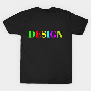 Colorful Word Design T-Shirt